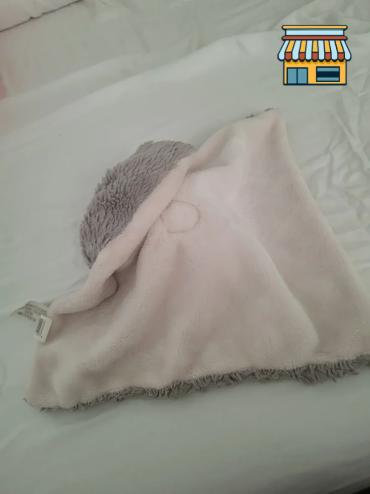 Plush elephant security blanket thumbnail 2