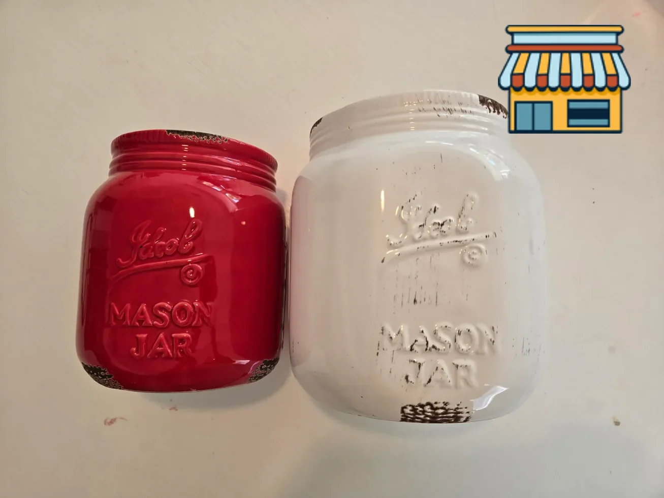 Oversized Mason Jar for Kitchen Utensils • Condition: Like new • Location: Hollywood, FL • Price: 20