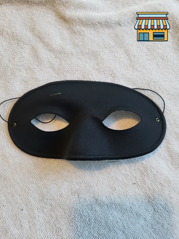 Black eye mask for costume • Condition: Like new • Location: Hollywood, FL • Price: Free