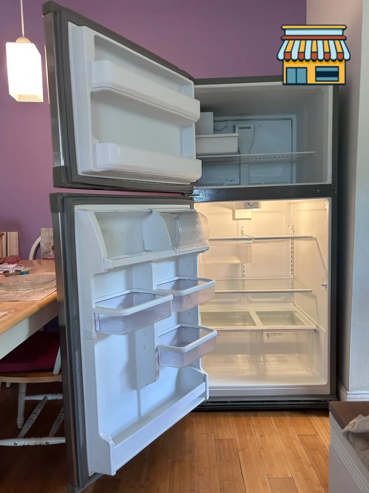 SS MAYTAG TOP FREEZER REFRIGERATOR W/ ICE MAKER thumbnail 2