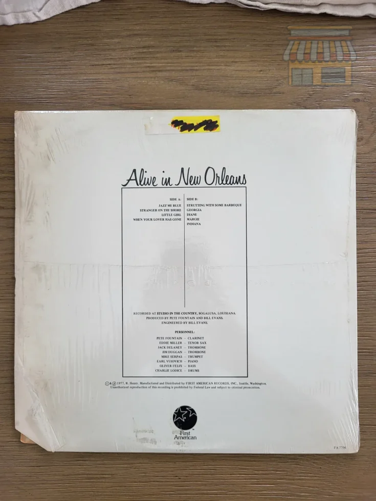 Pete Fountain - Alive in New Orleans LP thumbnail 2