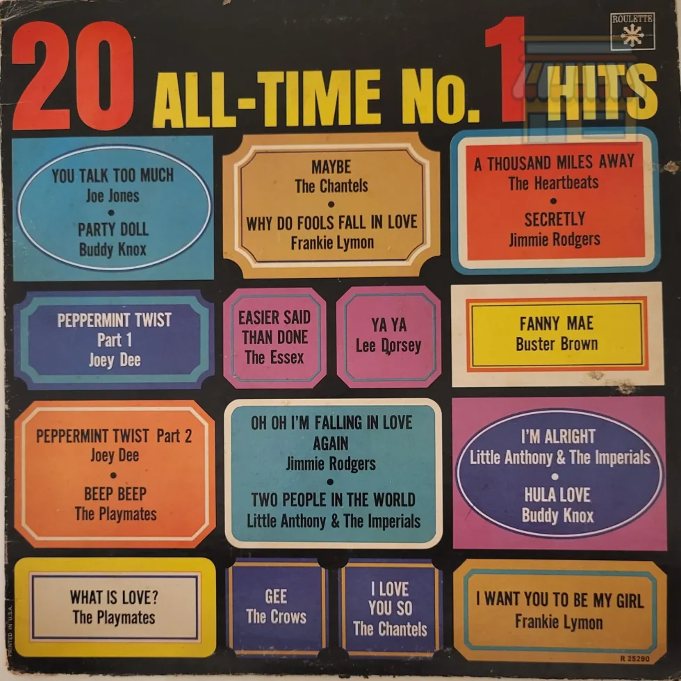 20 All-Time No. 1 Hits Classic LP • Condition: Good • Location: Davie, FL • Price: 1