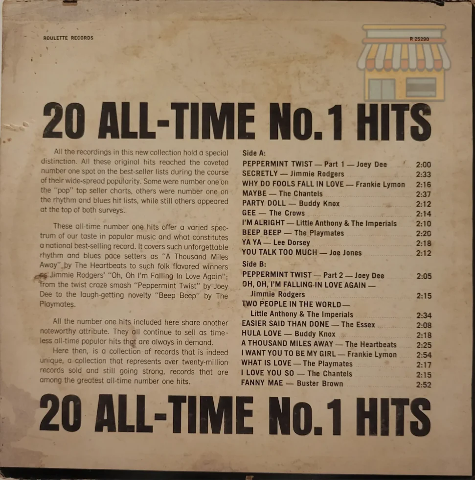 20 All-Time No. 1 Hits Classic LP thumbnail 2