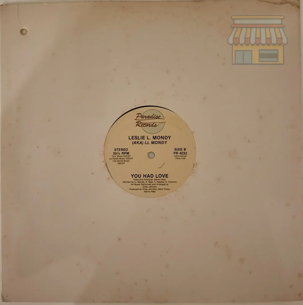 Leslie L. Mondy - You Had Love 12" Vinyl • Condition: Good • Location: Davie, FL • Price: 1