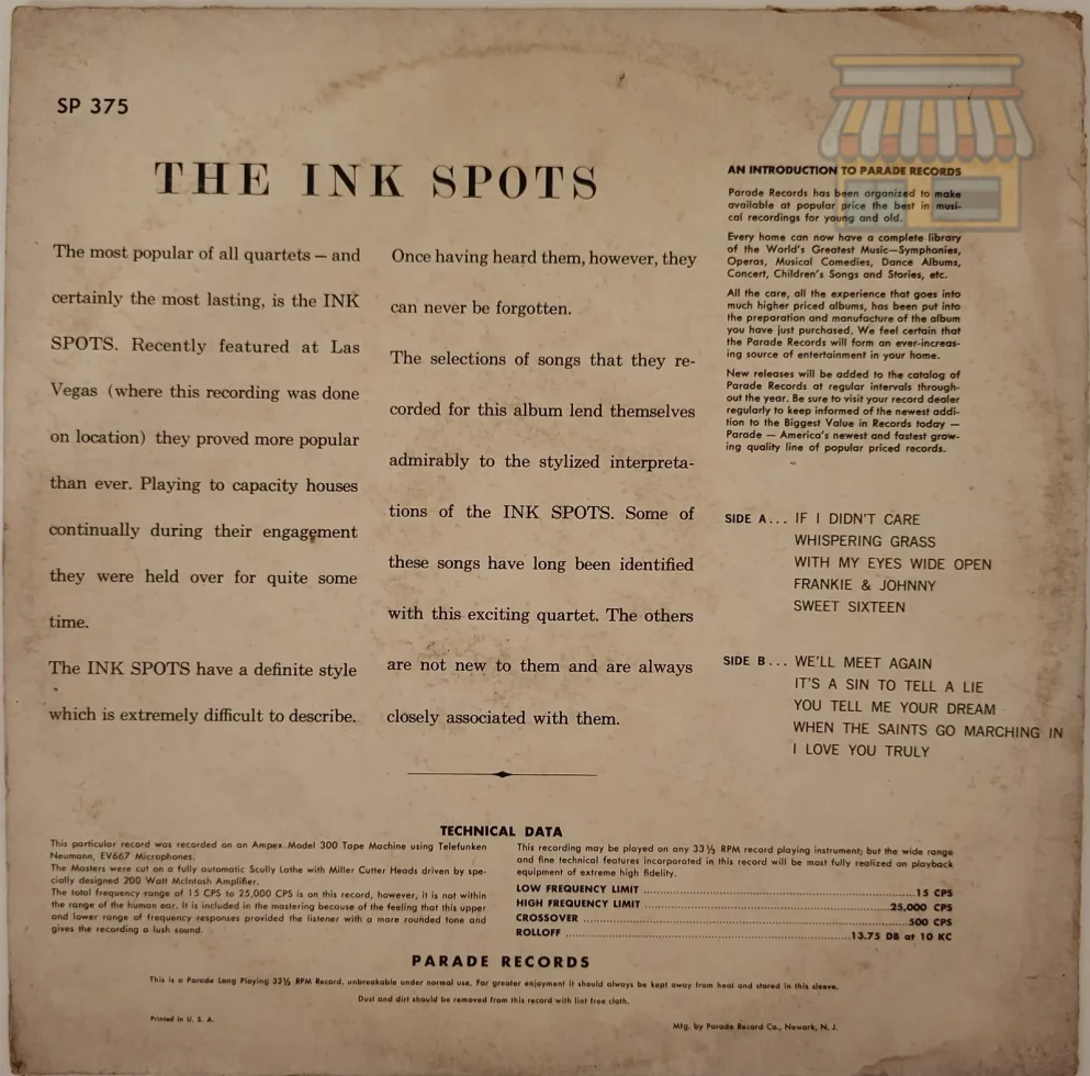 The Ink Spots - Golden Nugget Gambling Hall thumbnail 2