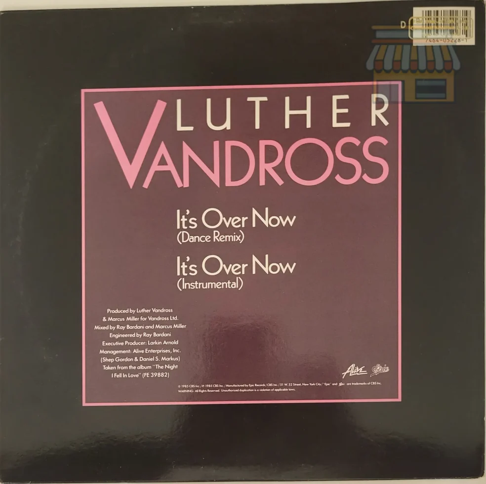Luther Vandross - It's Over Now 12" Vinyl thumbnail 2
