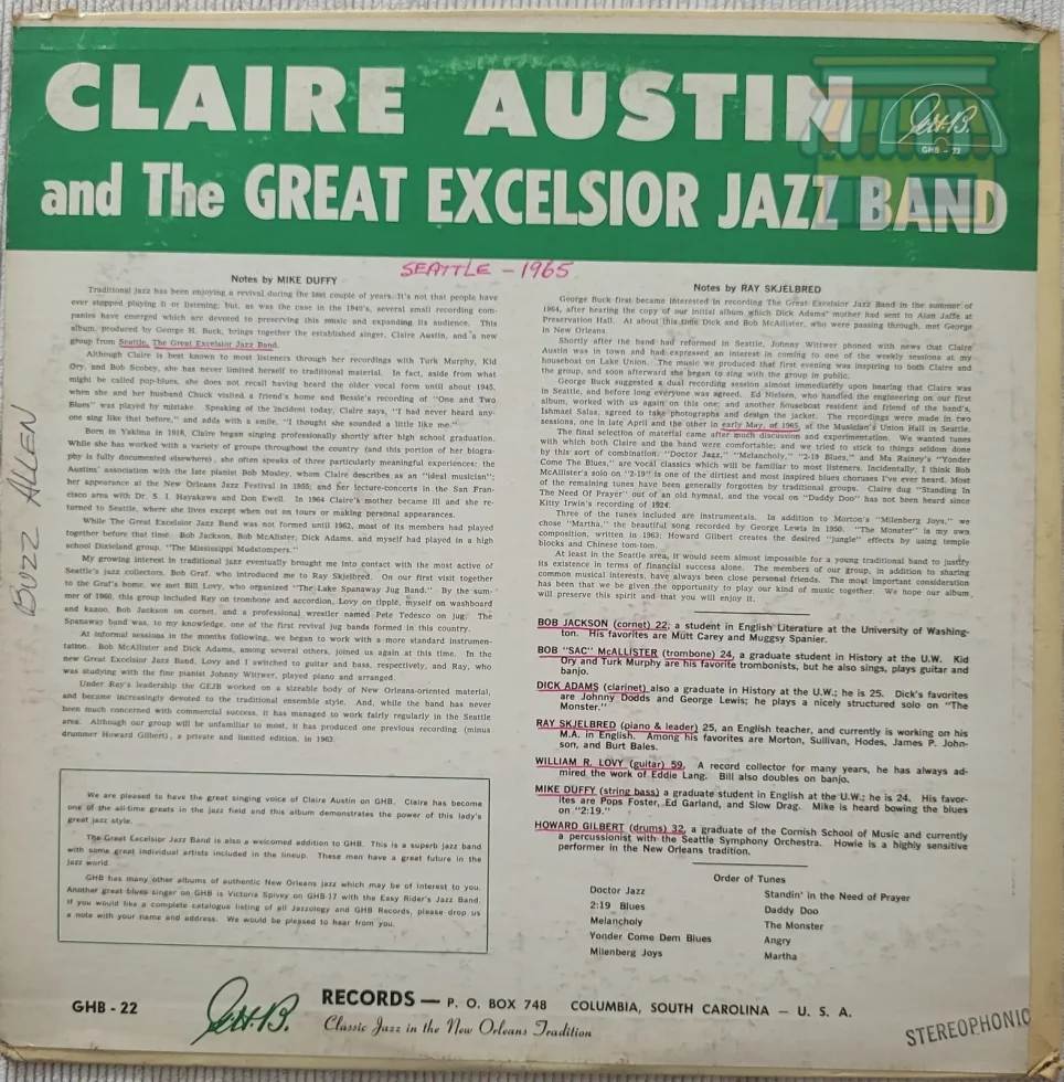 Claire Austin and The Great Excelsior Jazz Band thumbnail 2