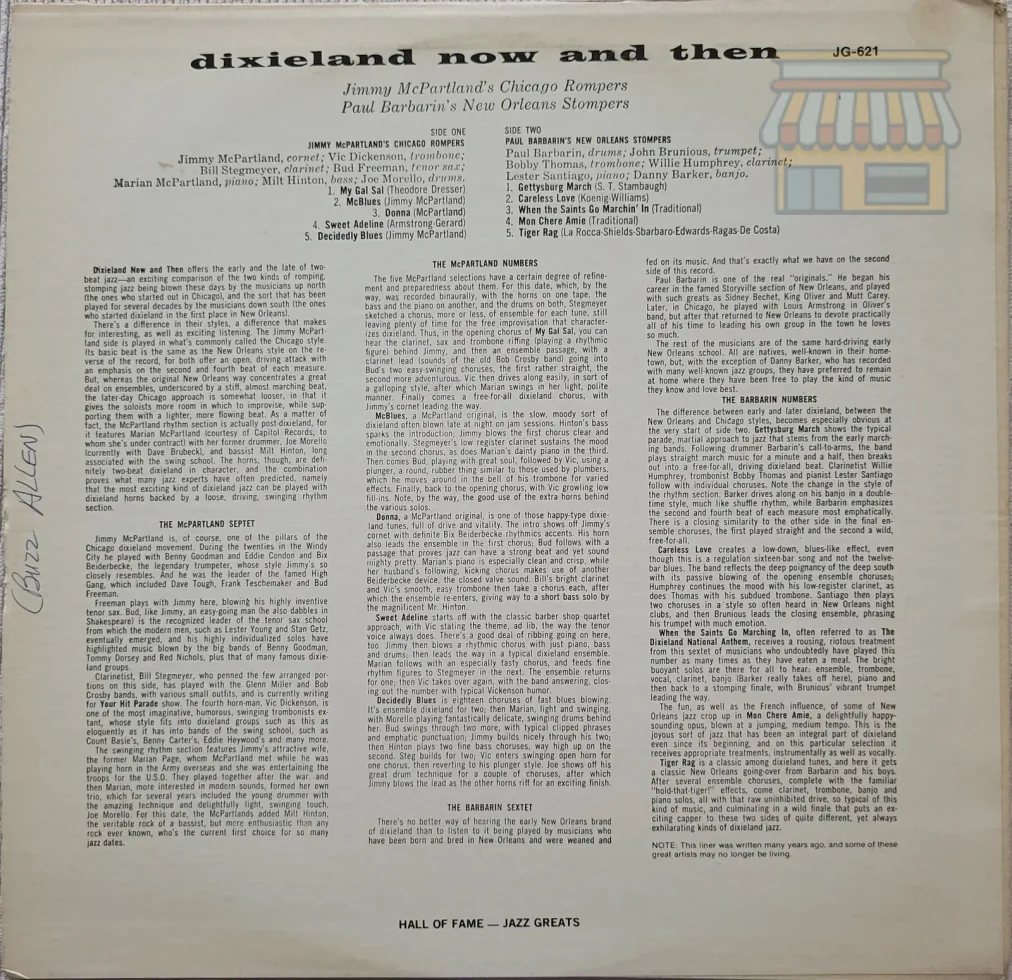 Dixieland Now & Then Jazz LP thumbnail 2