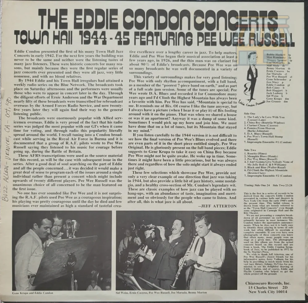 The Eddie Condon Concerts 1944-45 LP thumbnail 2