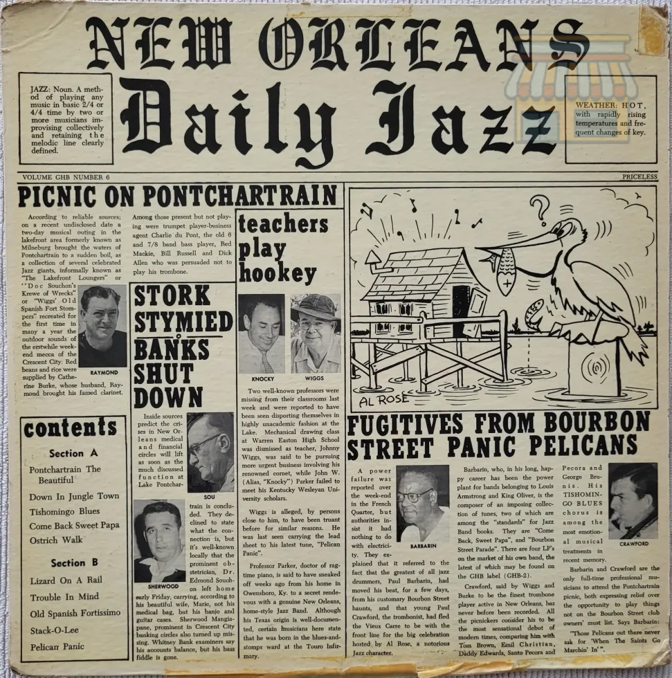 New Orleans Daily Jazz LP - Classic Jazz • Condition: Excellent • Location: Davie, FL • Price: 1