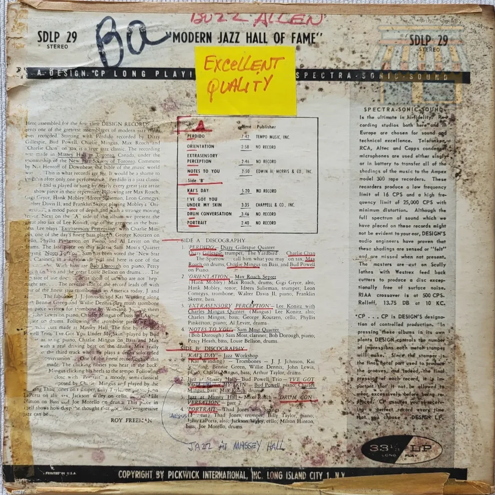 Modern Jazz Hall of Fame LP J.J. Johnson & Kai W. thumbnail 2