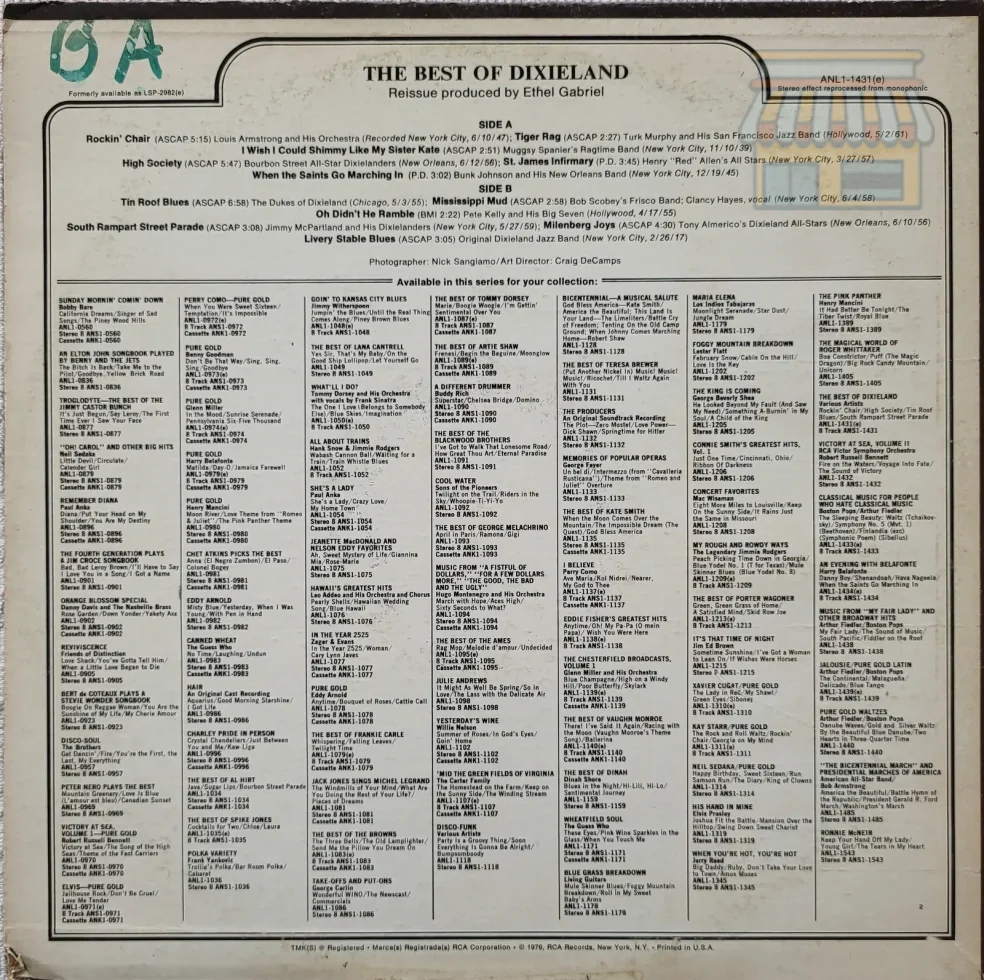 The Best of Dixieland LP Reissue Classic Jazz thumbnail 2