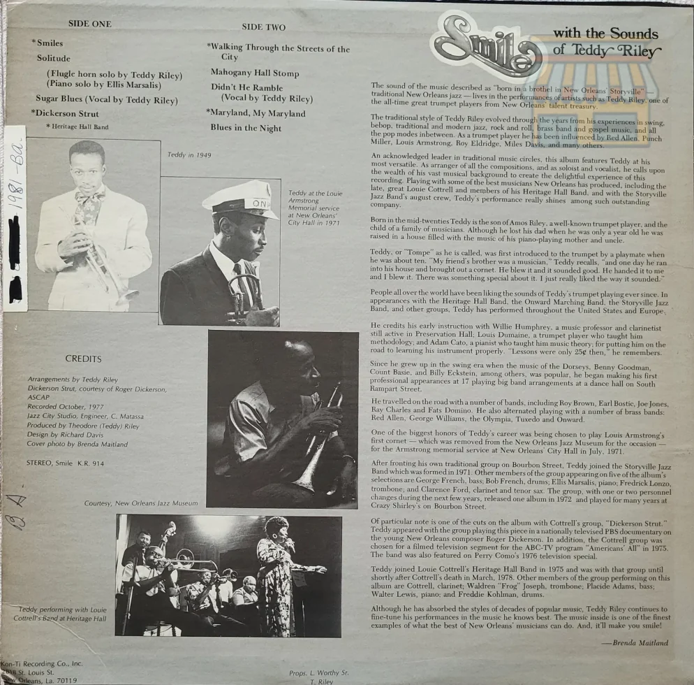 Smile with the Sounds of Teddy Riley LP thumbnail 2