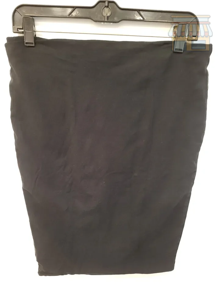 Black Pencil Knee-Length Skirt thumbnail 2