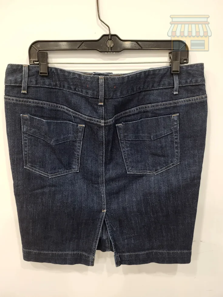 Classic Blue Denim Pencil Skirt thumbnail 2