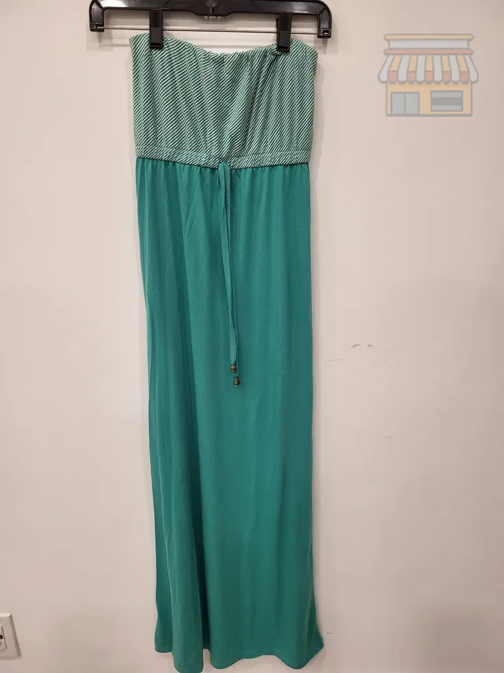 Teal Strapless Maxi Sundress • Condition: Excellent • Location: Davie, FL • Price: Free