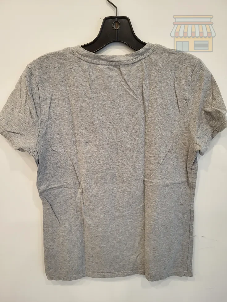 Calvin Klein Gray Cotton Blend T-Shirt thumbnail 2