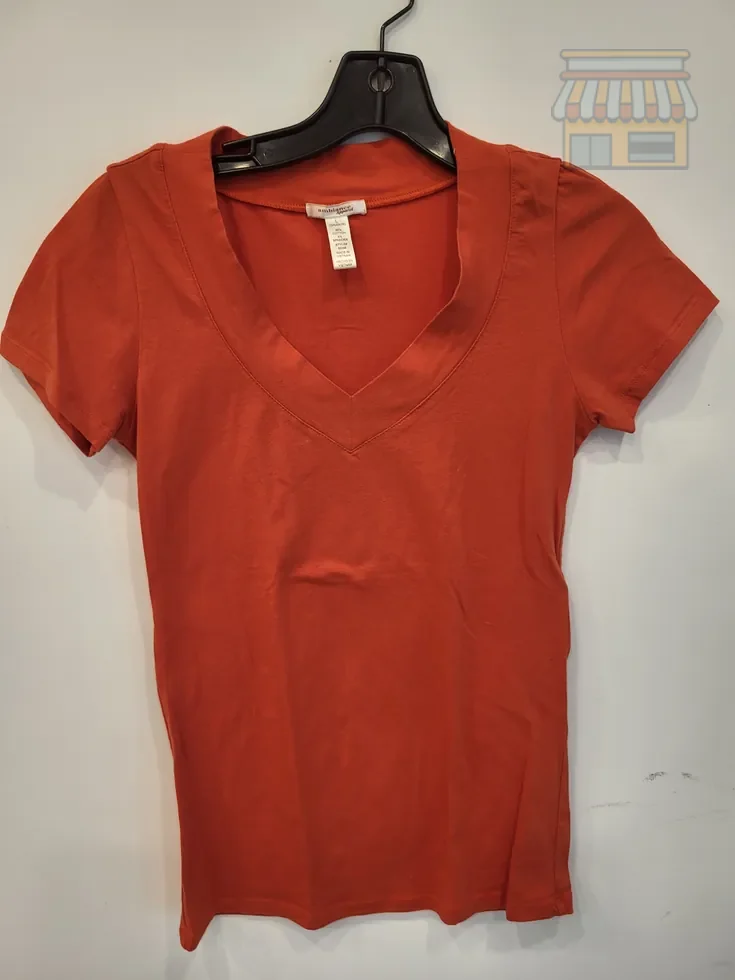 Orange V-Neck Slim Fit T-Shirt • Condition: Excellent • Location: Davie, FL • Price: Free