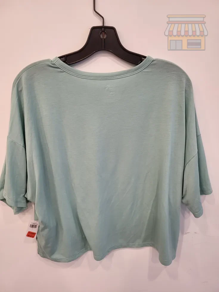 Mint Green Oversized Short Sleeve Top thumbnail 2