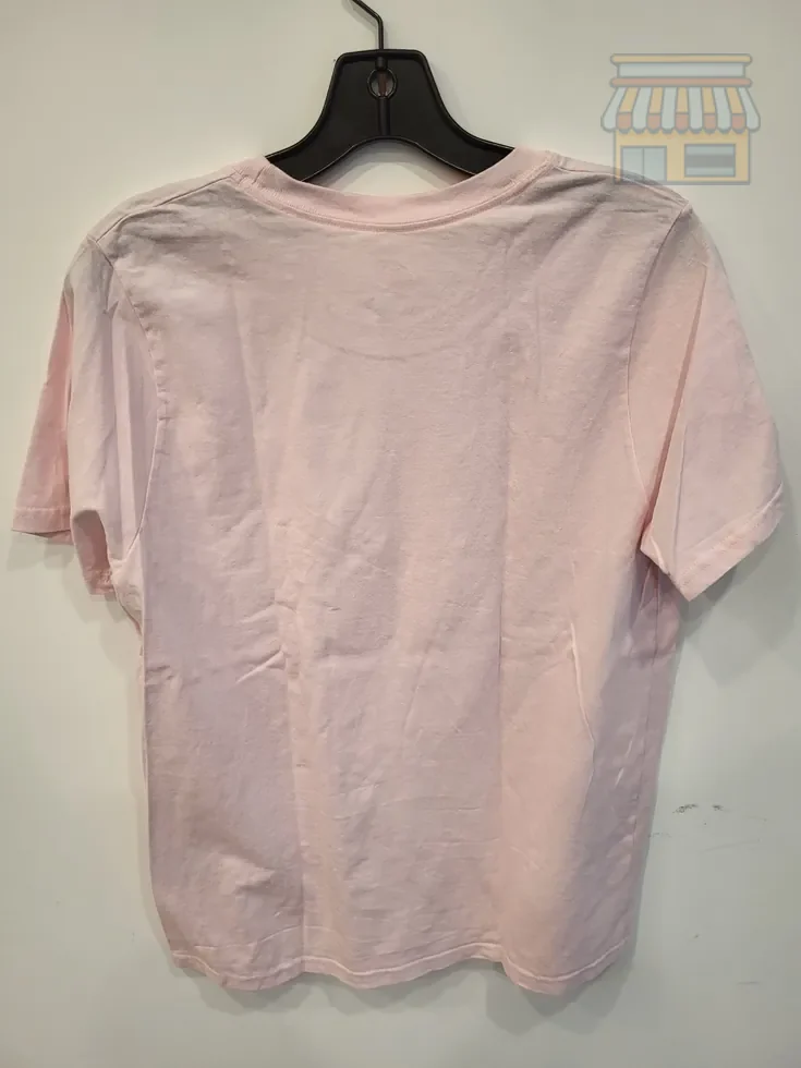 Light Pink Women's Cotton T-Shirt Large thumbnail 2
