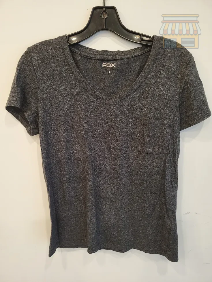 Dark Gray V-Neck Cotton Blend T-Shirt • Condition: Excellent • Location: Davie, FL • Price: Free