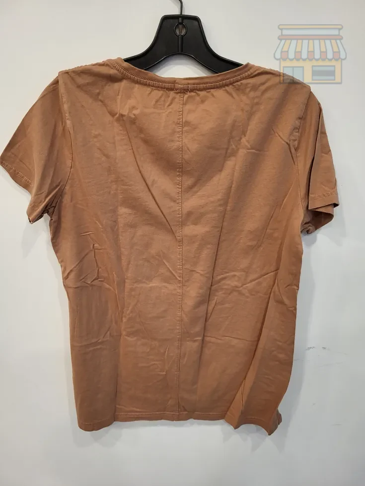 Women's Mustard V-Neck T-Shirt XL thumbnail 2