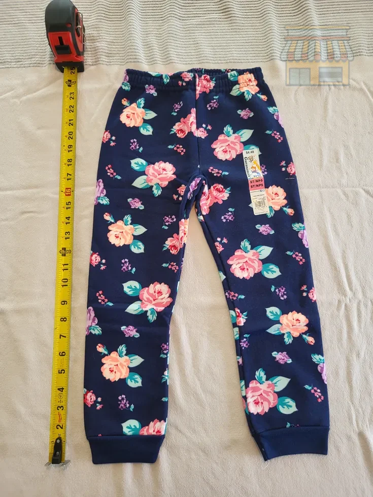 Girls' Navy Floral Pants • Condition: Excellent • Location: Davie, FL • Price: Free