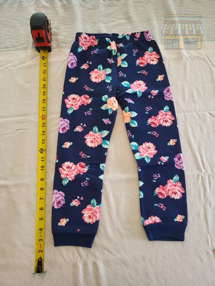 Girls' Navy Floral Pants thumbnail 2
