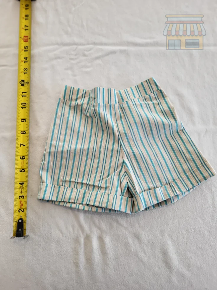 Girls' White and Blue Striped Shorts • Condition: Excellent • Location: Davie, FL • Price: Free