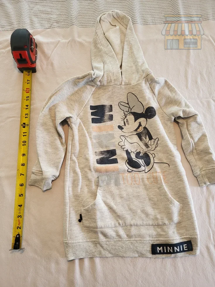 Girls Light Gray Minnie Mouse Hoodie • Condition: Excellent • Location: Davie, FL • Price: Free