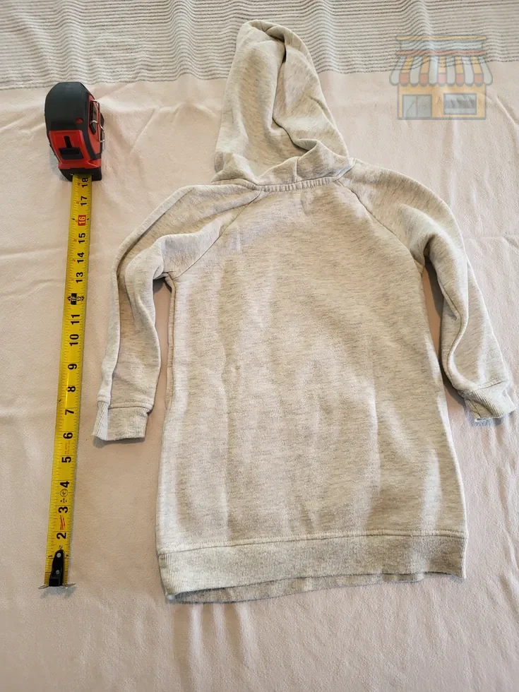 Girls Light Gray Minnie Mouse Hoodie thumbnail 2