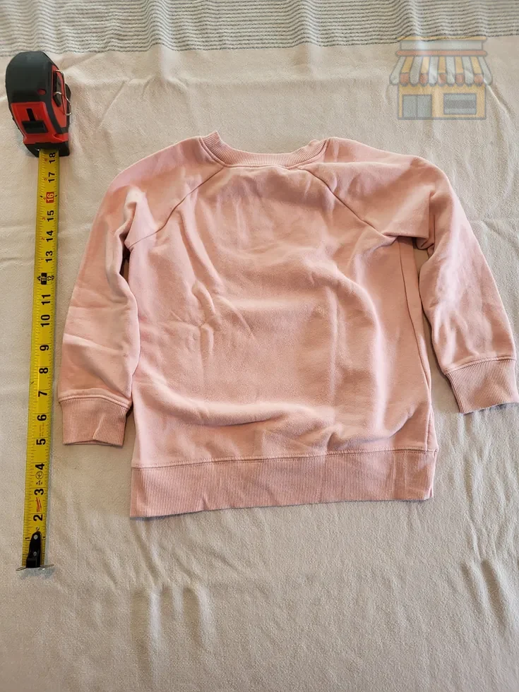 Girls' Pink Crewneck Sweatshirt with Owl thumbnail 2