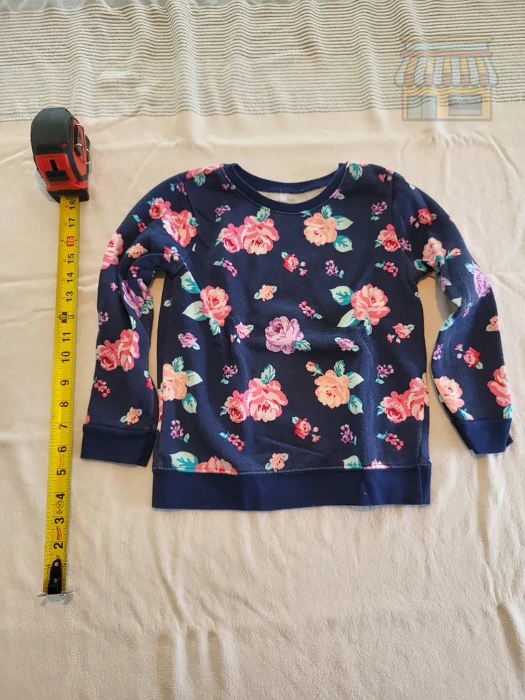 Navy Floral Crewneck Sweatshirt • Condition: Excellent • Location: Davie, FL • Price: Free