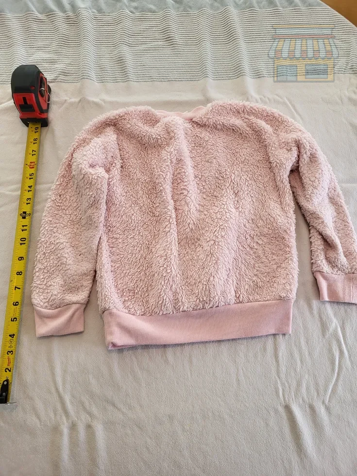 Pink Unicorn Fleece Crewneck Sweater thumbnail 2