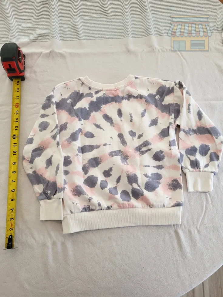 Girls' Tie-Dye Crewneck Sweatshirt thumbnail 2