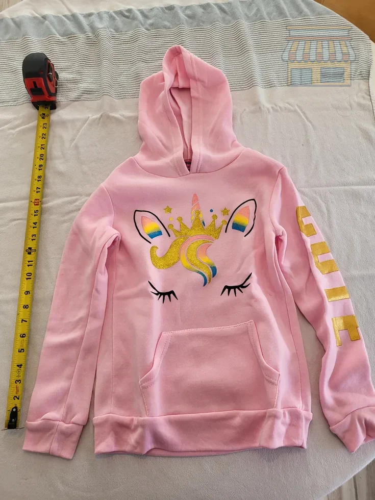 Pink Unicorn Pullover Hoodie for Girls • Condition: Excellent • Location: Davie, FL • Price: Free