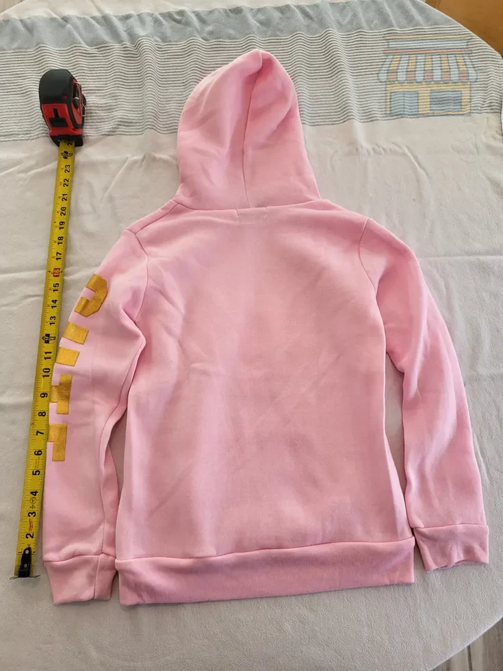 Pink Unicorn Pullover Hoodie for Girls thumbnail 2