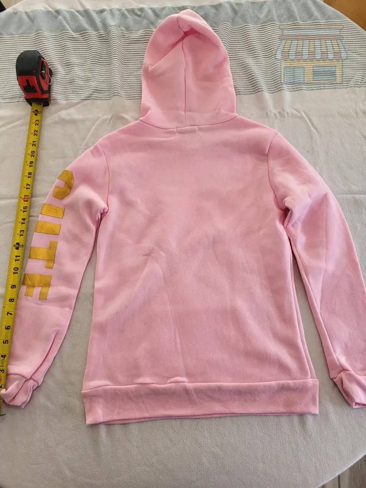 Pink Girls' Unicorn Pullover Hoodie thumbnail 2
