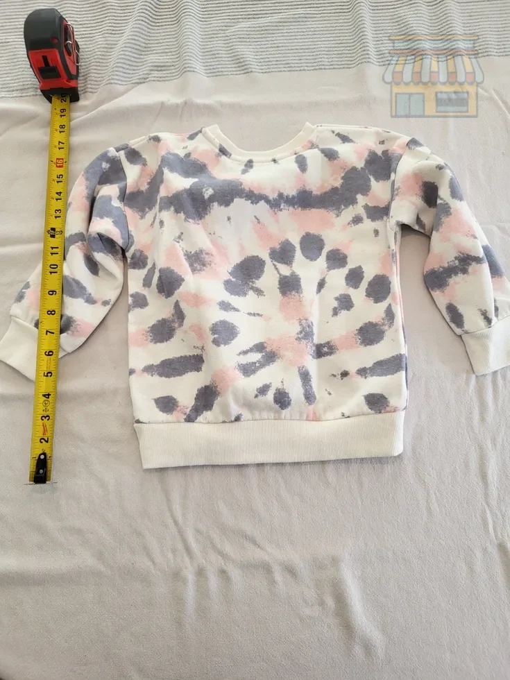 Girls' Tie-Dye Crewneck Sweatshirt thumbnail 2