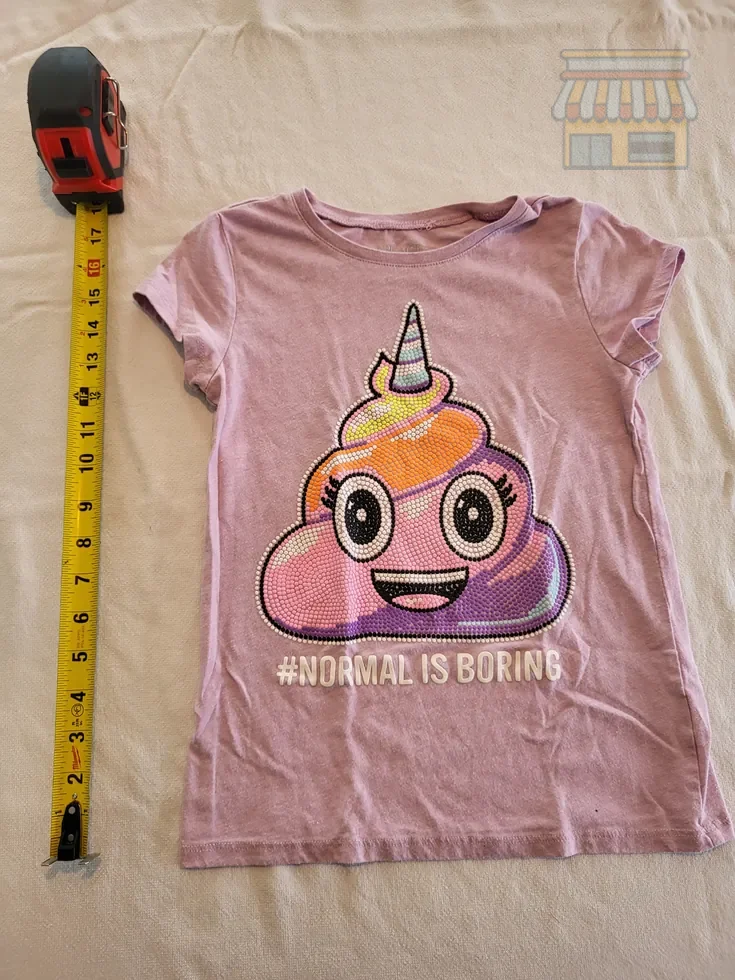 Girls' Purple Unicorn Graphic Tee • Condition: Excellent • Location: Davie, FL • Price: Free