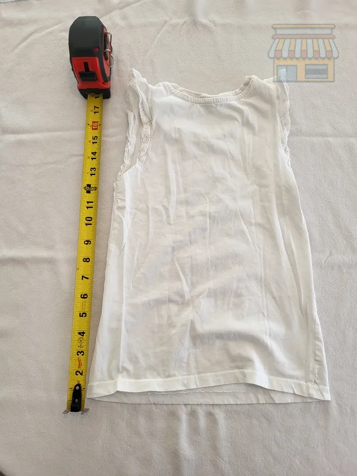 Girls' White Ballet Shoes Tank Top thumbnail 2