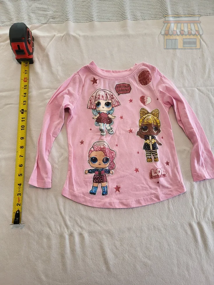 Girls' Pink LOL Surprise Long Sleeve Top • Condition: Excellent • Location: Davie, FL • Price: Free