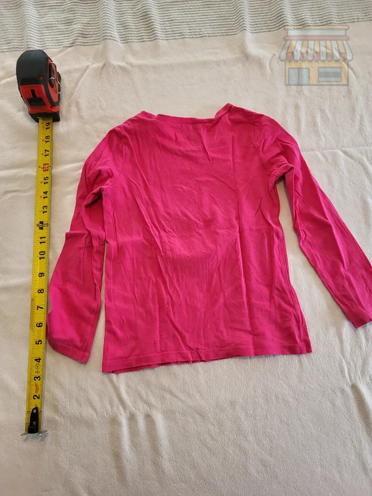 Girls Pink Heart Donut Long Sleeve Shirt thumbnail 2