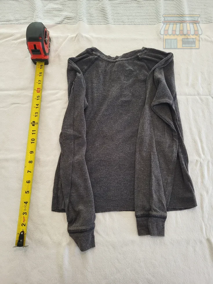 Girls' Long Sleeve Thermal Henley Top thumbnail 2